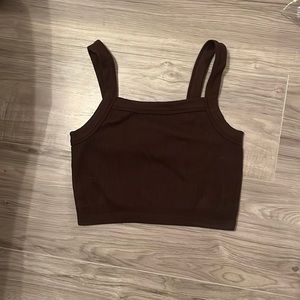Brown tank top